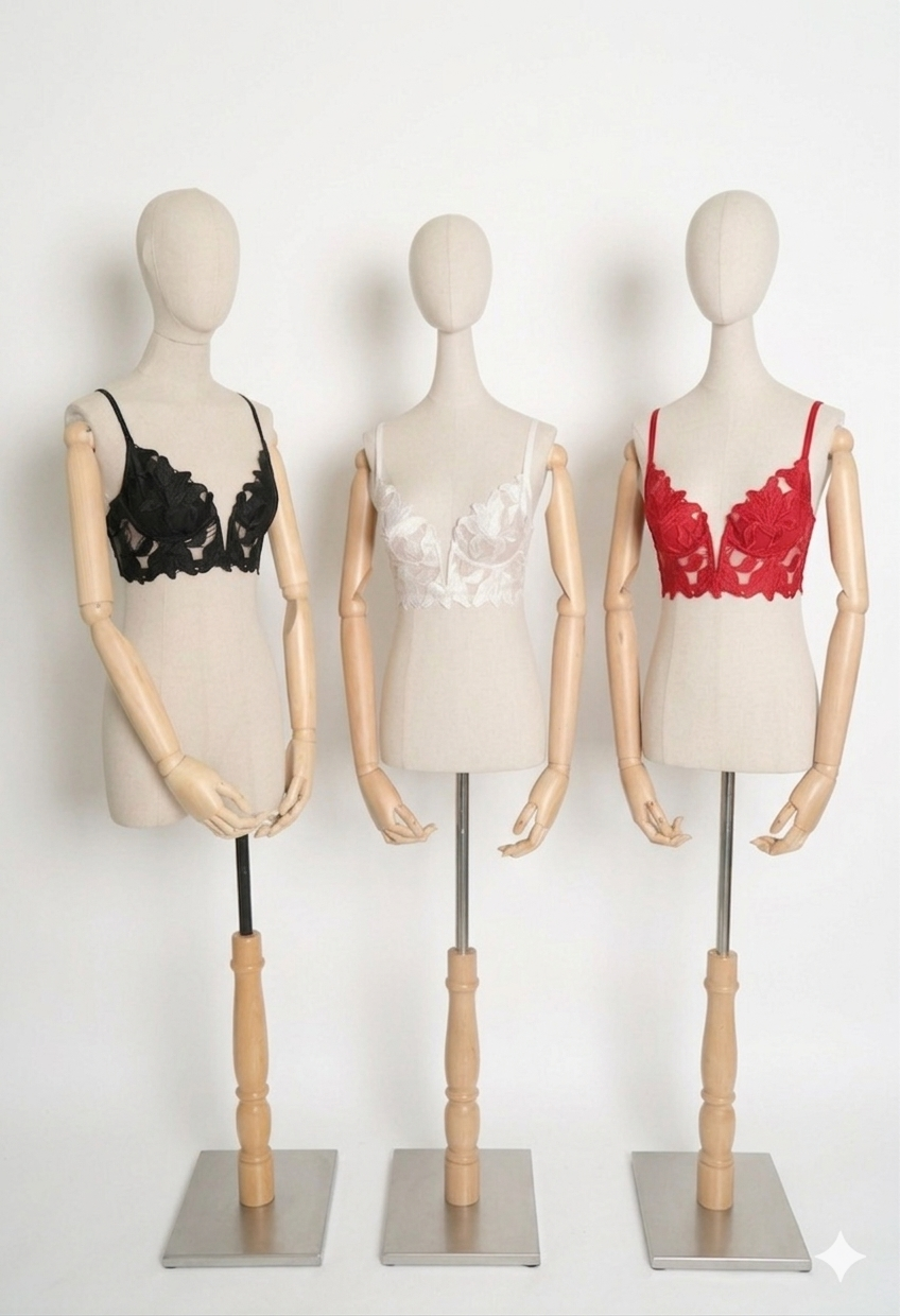 Crop Top Cisne – Top de Encaje con transparencia