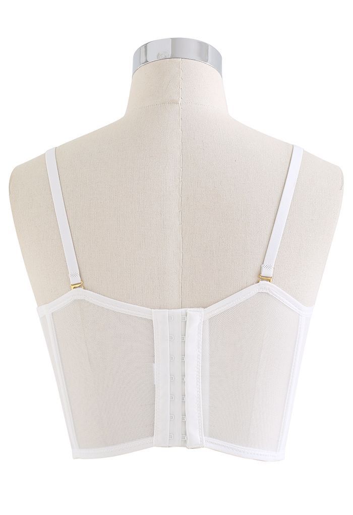 Crop top Madeline- Corset hojas brillantes